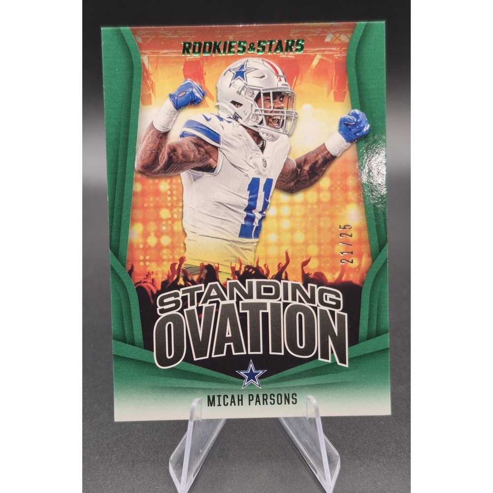 2023 Panini Rookies & Stars Micah Parsons #SO-15 Standing Ovation Green /25 SP